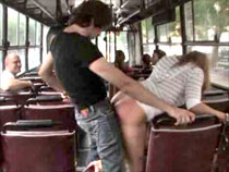 Fucking on a public bus